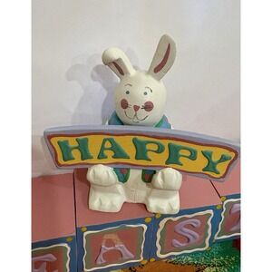Easter Decor Midwest Falls Bunny Rabbit Happy‎ Easter Spring Decoration Figurine